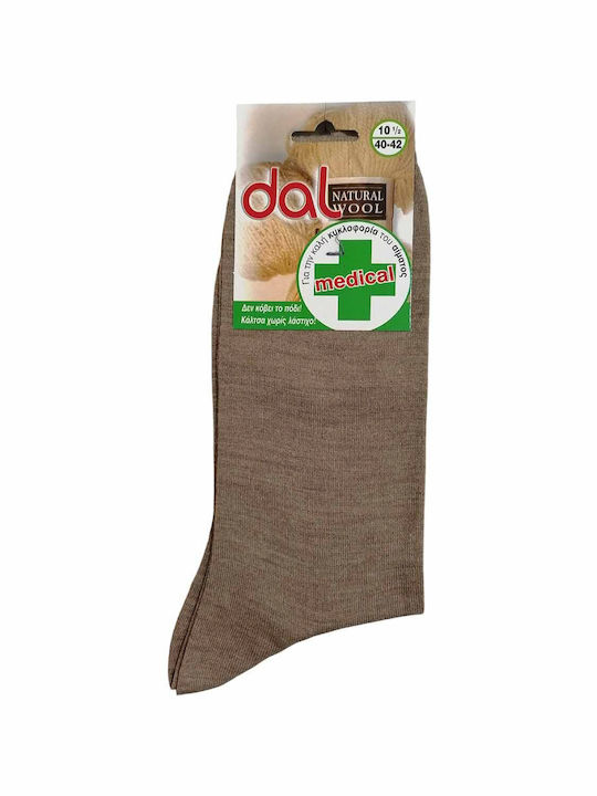Dal Herren Socken Beige 1Pack