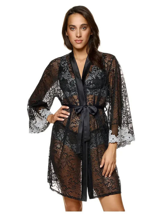 Miss Rosy Pentru Femei Halat Black
