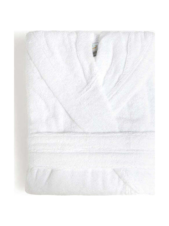Aigaion Νua Cotton Halat de baie cu Glugă Alb 3...