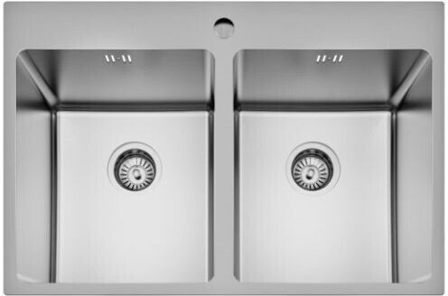 Finetto 271-41B05046SI Ένθετος Inox Σατινέ Μ77xΠ51cm Ασημί