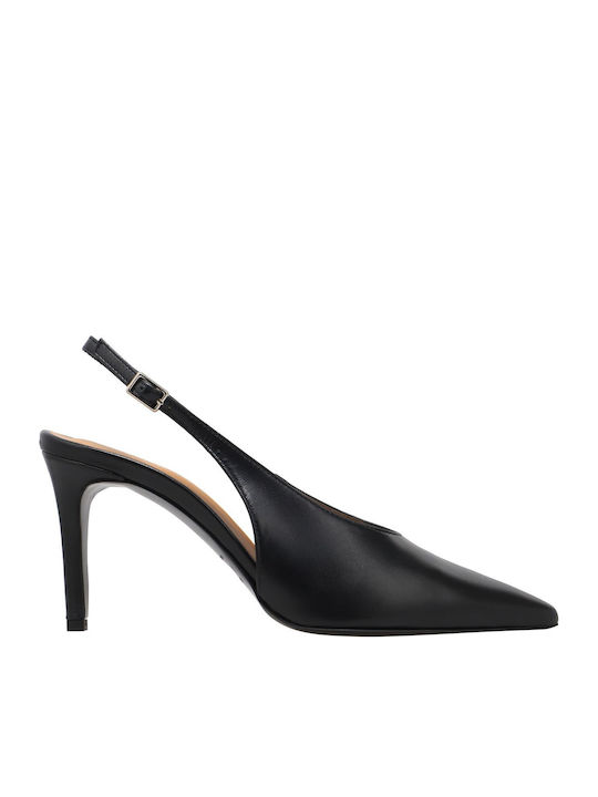 Kalogirou Leder Pumps mit hohem Absatz Schwarz