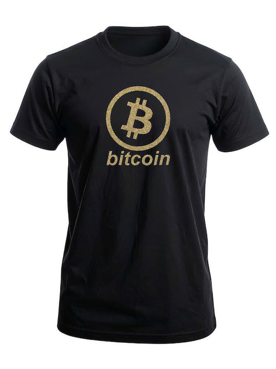 Bluza Bărbați Bitcoin Aur Glitter Tmb813-2 Negru