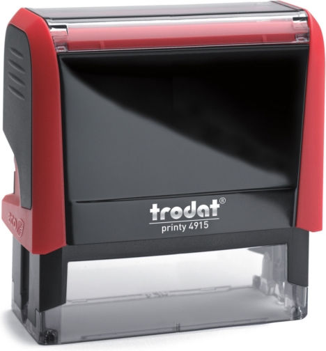 Trodat 4915 Printy Self-Inking Stamp with Red Ink