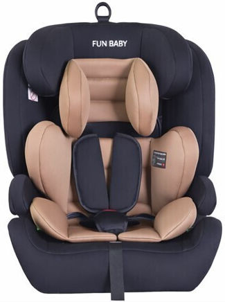 Fun Baby Baby Car Seat i-Size with Isofix Black Beige 9-36 kg