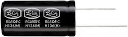 Кондензатор Електролитен Вертикален 47μF/450V 105°C 16x35.5 Rga Lelon
