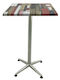 Pătrat Masă Bar Raki Redden, Classic Grey 70x70x107buc