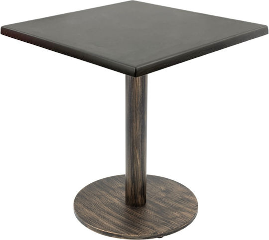 Masa Pătrată Bar Vintage Bronz 70x70x74 cm