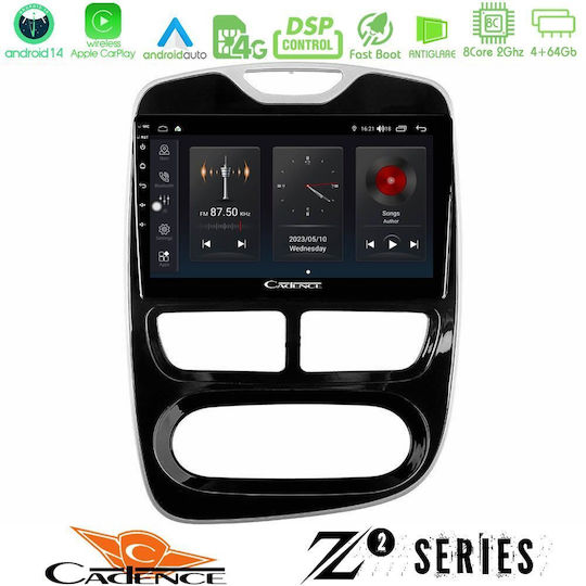 Cadence Car Audio System for Renault Clio 2012-2016 (Bluetooth/USB/WiFi/GPS/Apple-Carplay/Android-Auto) with Touch Screen 9"