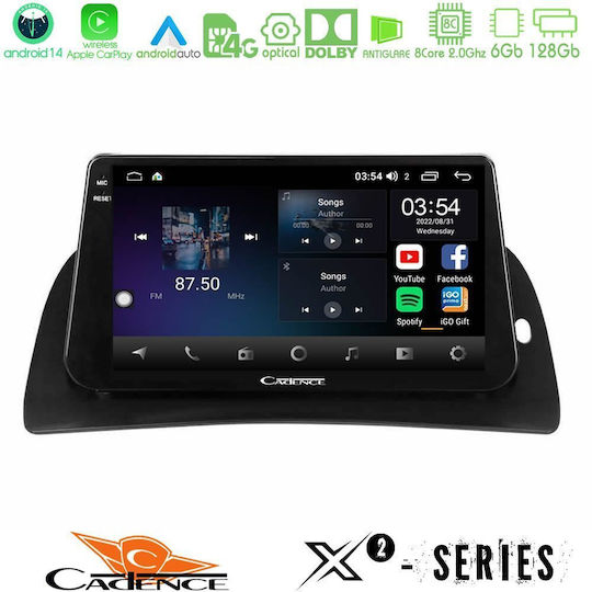 Cadence Car Audio System for Renault Kangoo BMW X2 2015-2018 (Bluetooth/USB/WiFi/GPS/Apple-Carplay/Android-Auto) with Touch Screen 9"