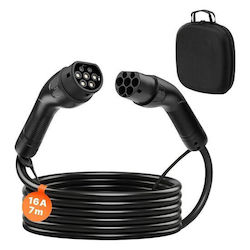 Cablu Încărcare Vehicule Electrice Ev Tip 2 Negru 16 A Lungime 7 M Max 11 Kw Ip65 Cablu Încărcare Vehicule Electrice Ev Tip 2 Negru 16 A Lungime 7 M Max 11 Kw Ip65