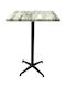 Pătrat Masă Bar White 80x80x107buc