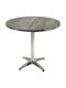 Masa Rotundă Bar Din Lemn Cu Ramă Din Aluminiu Old Pine 80x80x74 cm