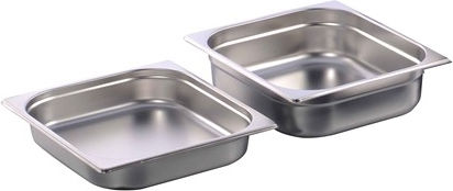 Tavă Din Oțel Inoxidabil Raki Gastronorm GF GN 2/3 100mm MN012308