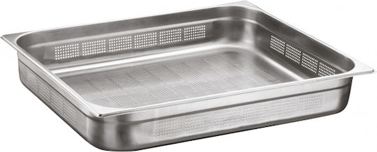 Tavă Gastronorm Perforată Din Oțel Inoxidabil Ozti 2/1 Gnp 200x650x530mm 55lt