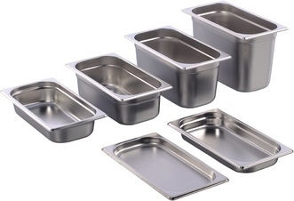 Stainless Steel Tray Raki Gastronorm Gf Gn 1/3 100mm Mn012318