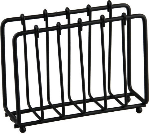 Raki Old Fashioned Metallischer Serviettenhalter 13x4.5xh10cm Schwarz