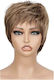 Wig with Synthetic Hair in Light Chestnut Color 20cm