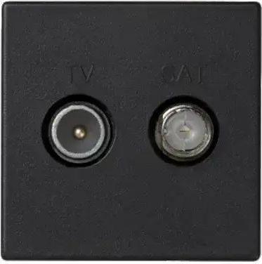 Simon Connect Socket K45 Antenna Tv Sat Grey Graphite K130a/14