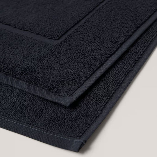Astron Italy Set 18 Black Hotel Bathroom Mats 50x70cm