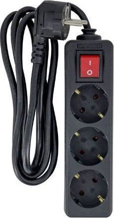 Microconnect Steckdosenleiste 3 Positionen mit Kabel 3m