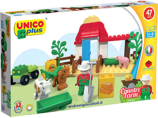 Androni Giocattoli Blocks Small Farm for 1.5 - 5 Years 47pcs