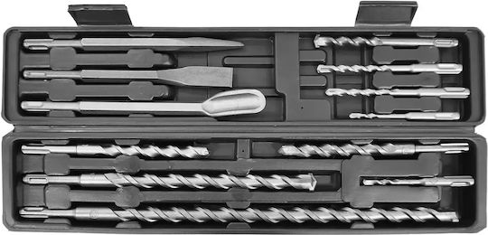 Комплект Свредла S4 SDS Plus Длето 12 Бройки Кутия Verke V05048