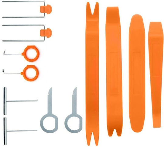 12-teilige Set Entfernt Polster Innenraum Auto Elemente D0087 Kunststoff Orange