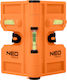Neo Tools 71-003 Kunststoff Wasserwaage Magnetisch mit 3 Augen