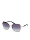 Guess Women's Sunglasses with Black Metallic Frame and Grey Gradient Lenses
