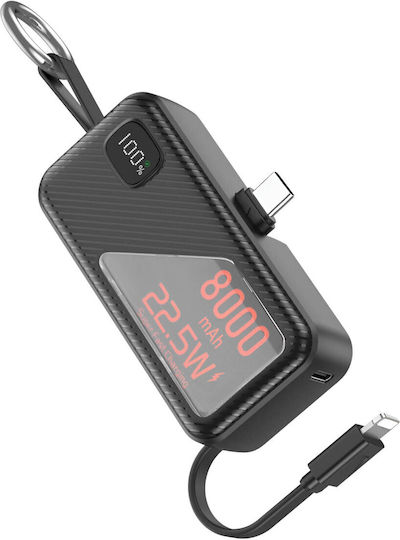 LinQ Power Bank 8000mAh 22.5W Черен