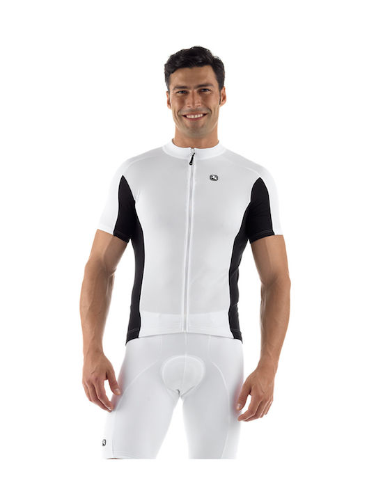 Giordana Männer Kurze Ärmel Fahrradtrikot Weiß
