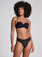 Hazel Women's String with Lace Black