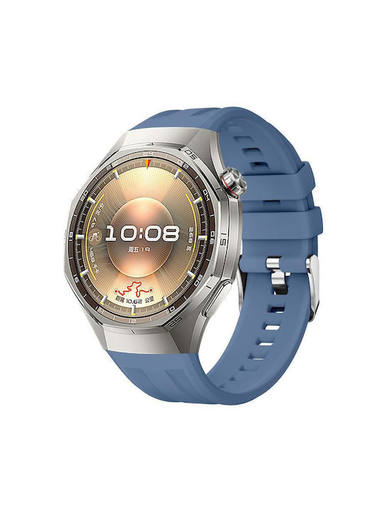 Монохромна Силиконова Каишка Huawei Watch Gt 6 Pro Син Topaz