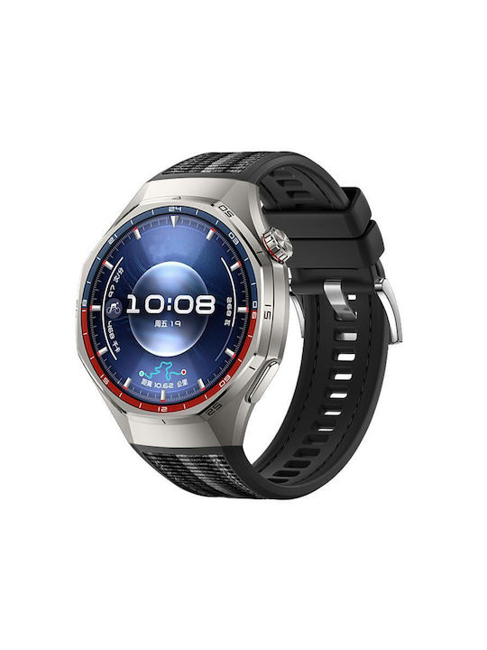 Кайшка Плетена Силиконова с Ключалка Huawei Watch Gt 6 Pro Черна