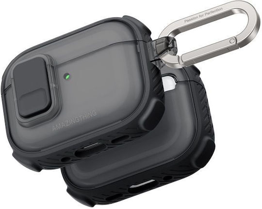 AmazingThing Θήκη Σιλικόνης σε Μαύρο χρώμα για Apple AirPods Pro 3