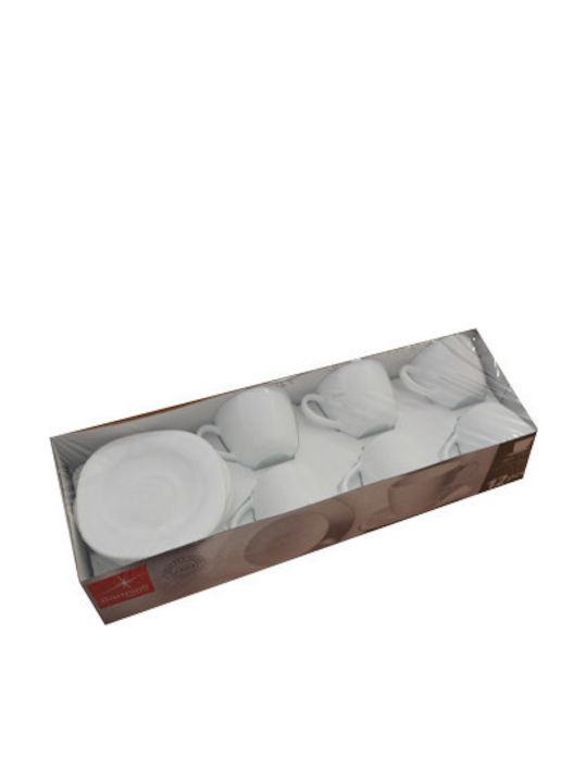 Bormioli Rocco Parma Set Căni Ceai De sticlă Albe 230ml 12buc