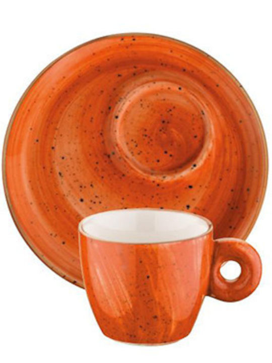 Bonna Terracota Cană Espresso Din porțelan Portocaliu 70ml