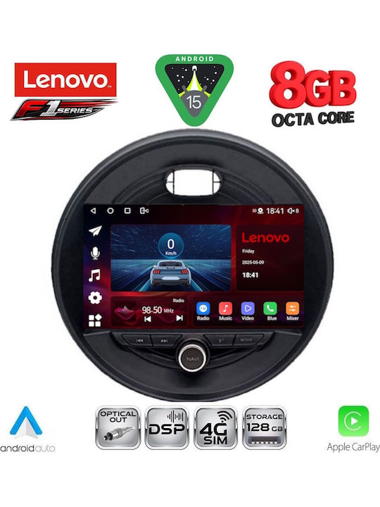 Lenovo Car Audio System for Mini Cooper Clubman Roadster and Countryman 2014-2019 Bluetooth USB Wi-Fi GPS Apple CarPlay Android Auto with 9 Inch Touch Screen LENOVO SSR 10066 CPA