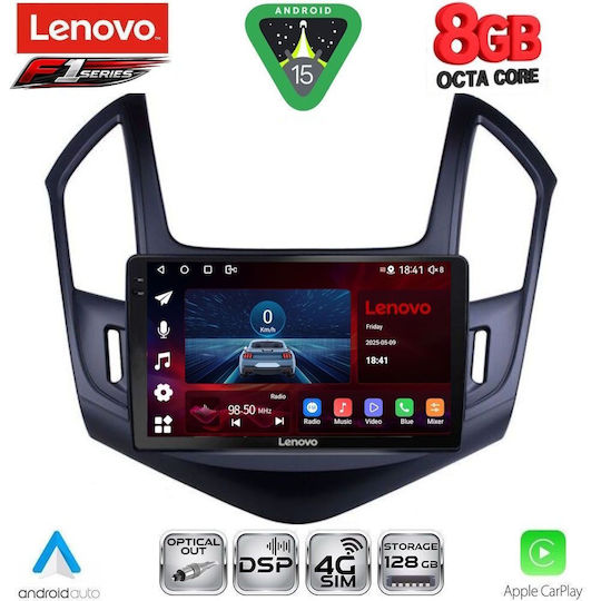 Lenovo Car Audio System for Chevrolet Cruze 2013-2015 (Bluetooth/USB/WiFi/GPS/Apple-Carplay/Android-Auto) with Touch Screen 9"