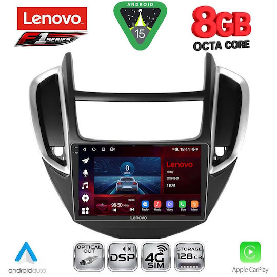 Lenovo Car Audio System for Chevrolet Trax 2014-2022 (Bluetooth/USB/WiFi/GPS/Apple-Carplay/Android-Auto) with Touch Screen 9"