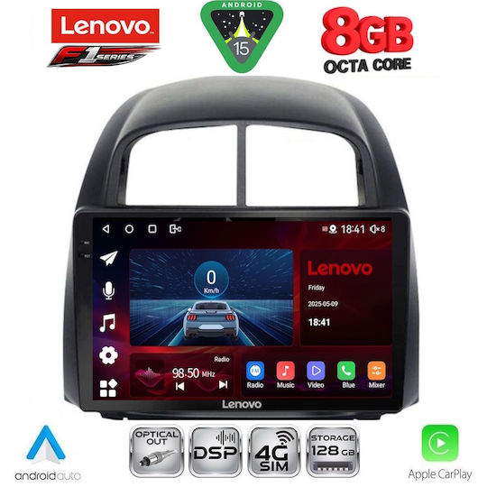 Lenovo Ηχοσύστημα Αυτοκινήτου για Daihatsu Sirion 2006-2012 (Bluetooth/USB/WiFi/GPS/Apple-Carplay/Android-Auto) με Οθόνη Αφής 10"
