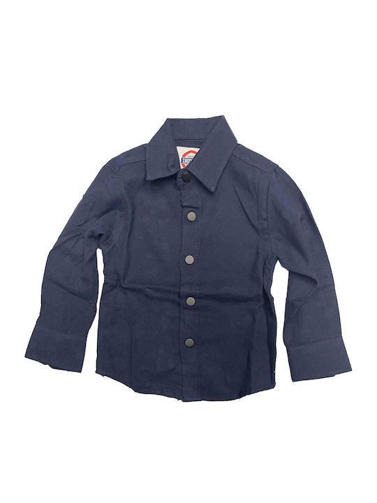 Joyce Kinder Hemd Langarm Blue