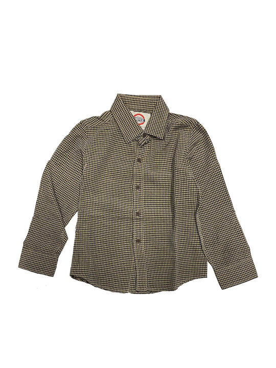 Joyce Kids Shirt Long Sleeve Brown