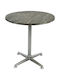 Masă Bar Pentru Spații Mici Exterioare Din Lemn Cu Ramă Metalică Old Pine 70x70x74cm