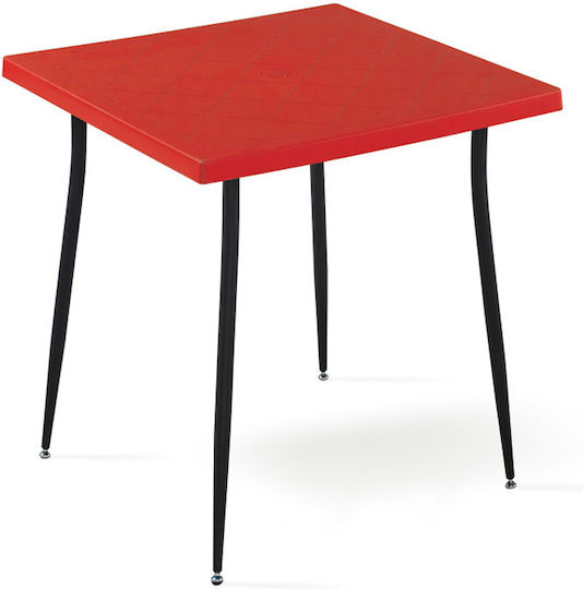 Carmen Τετράγωνο Red/black 80x80x75εκ. Carmen Τετράγωνο Red/black 80x80x75εκ.