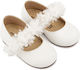 Babywalker White Baptism Leather Pumps