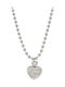 Awear Necklace with design Heart from Steel