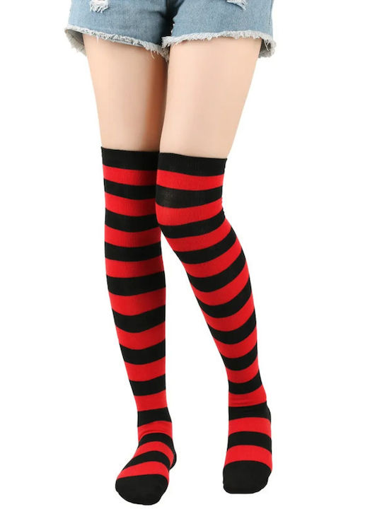 Kinksters Sexy Κάλτσες Κόκκινες