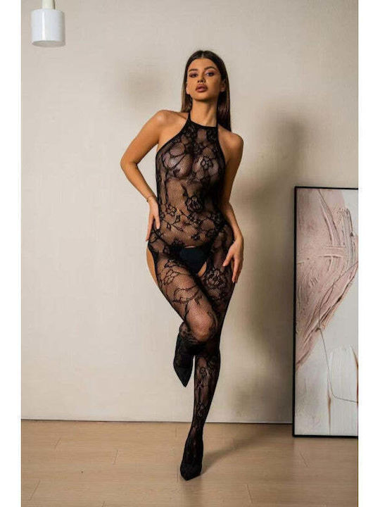 Women's Black Sexy Bodystocking One Size