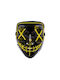 Led Line Maske Nähte Kunststoff 20x18cm Schwarz Gelb